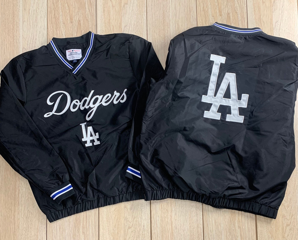 Los Angeles Dodgers Script Black Windbreaker Jacket – Time Out Sports