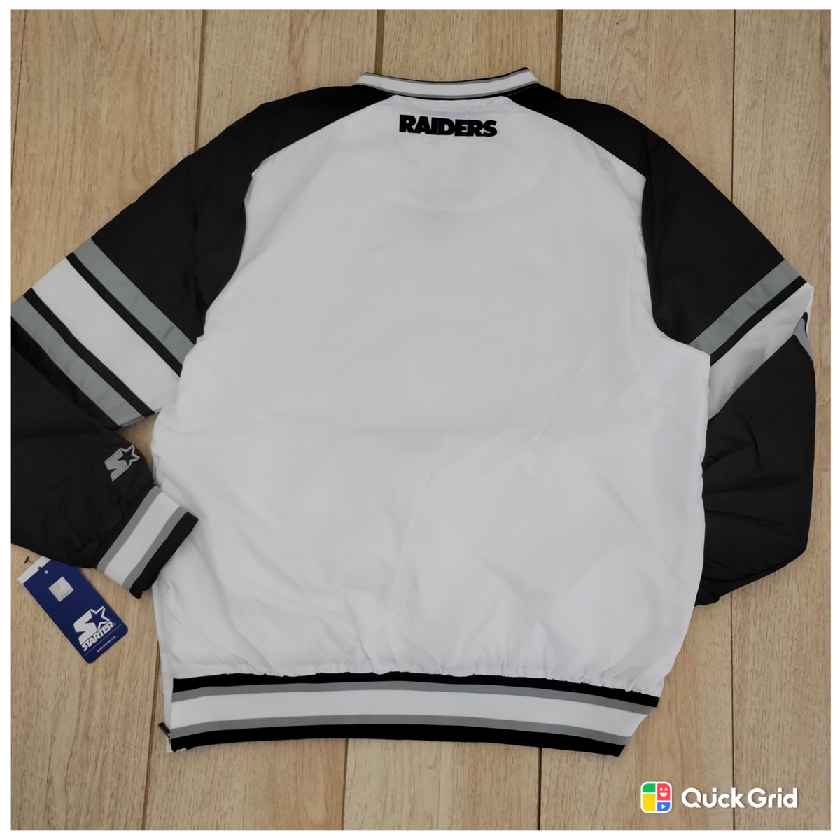 Las Vegas Raiders Windbreaker White XL LOGO Jacket – Time Out Sports