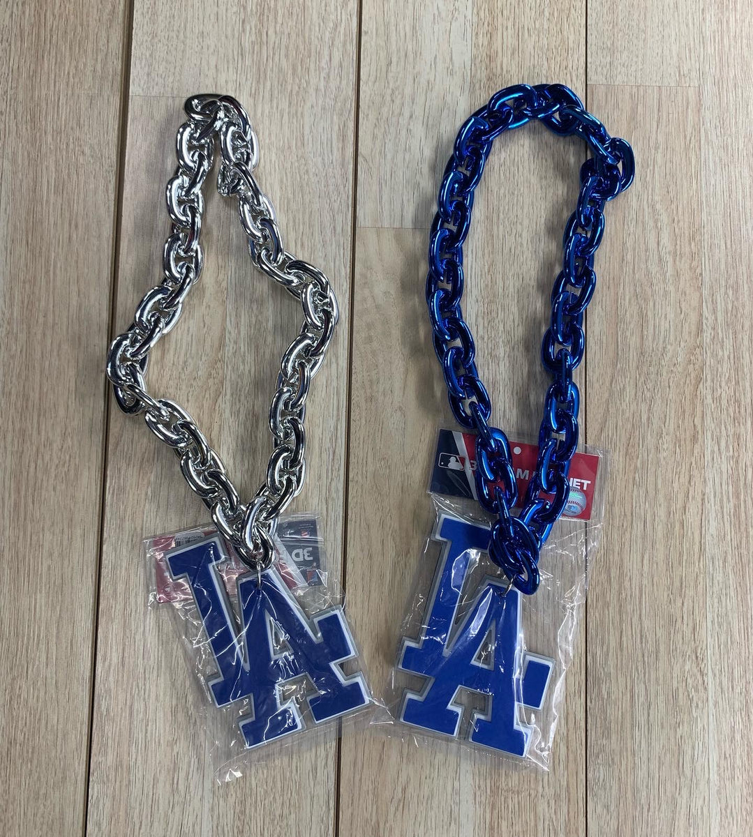 Los Angeles Dodgers LA BIG LOGO 3D Fan Chain Foam Necklace
