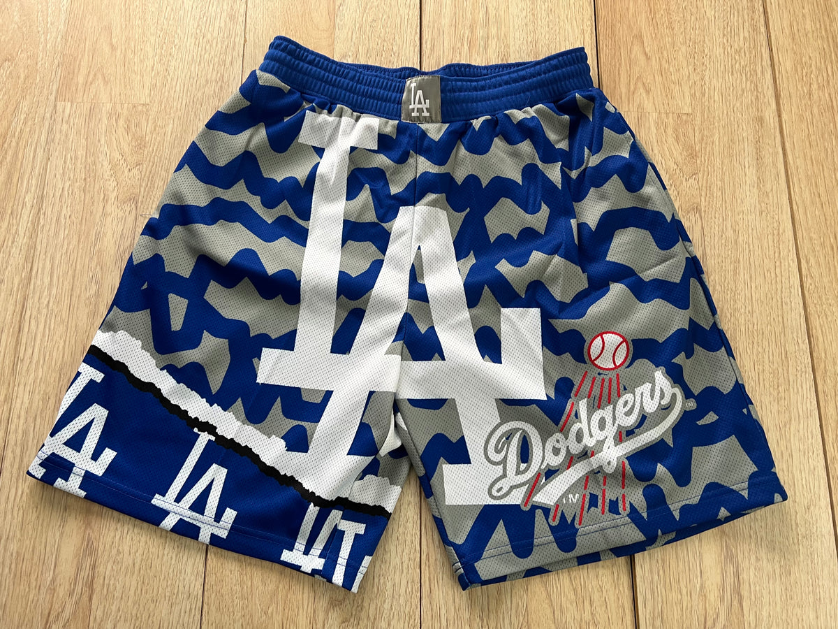 Los Angeles Dodgers Big Face Mitchell & Ness Shorts – Time Out Sports