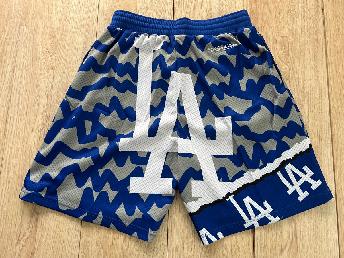 Los Angeles Dodgers Big Face Mitchell & Ness Shorts – Time Out Sports