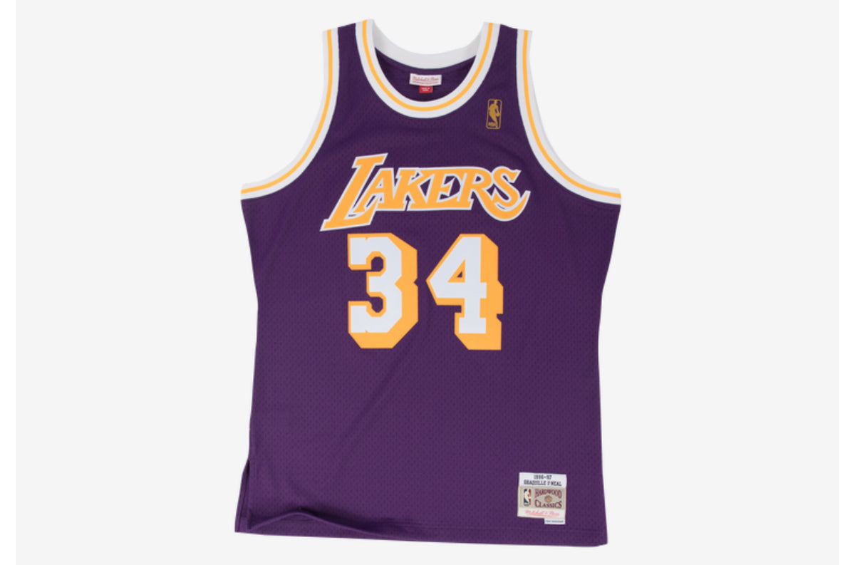 Mitchell and Ness Swingman La Lakers Shaq Jersey - Purple - Size - XS