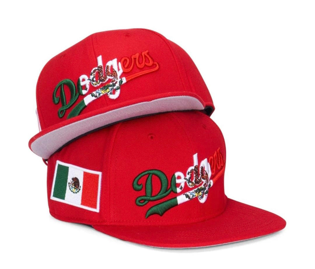 Los Angeles Dodgers Mexico Script Red Pro Standard Snapback – Time